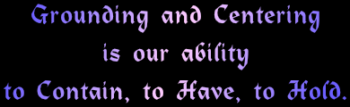grounding and centering